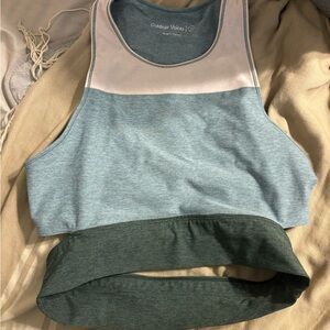 Outdoor Voices Two-Tone Activewear Top